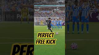 Perfect Free Kick Goal in PES 21 😱 Insane Curve You Must See! #goal #freekick #pes21 #game