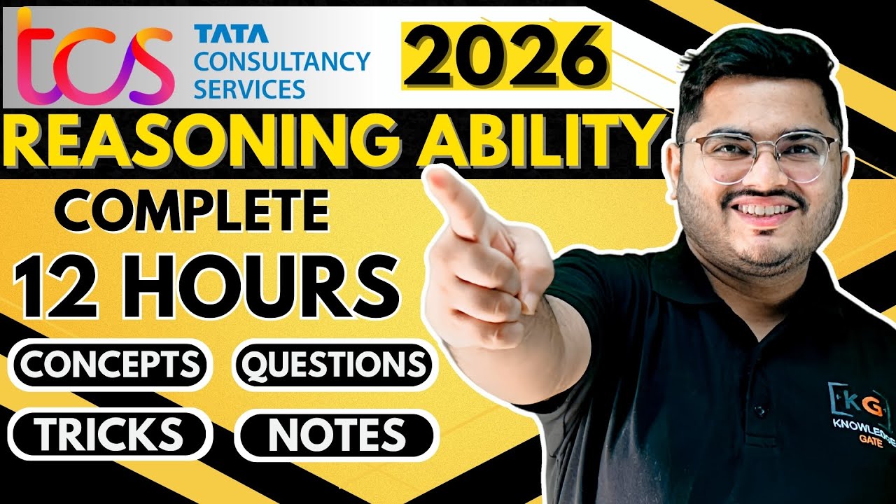 TCS Reasoning Ability Preparation One Shot | Reasoning Ability for TCS NQT & TCS Ignite Smart Hiring
