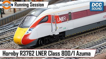 Hornby R3762 LNER Azuma IEP Bi-Mode Class 800/1 5-Car Train Pack with Legomanbiffo DCC Sound