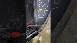 Rinse before wrapping ppf edges #ppf #tint #soundprotectivefilms #tesla