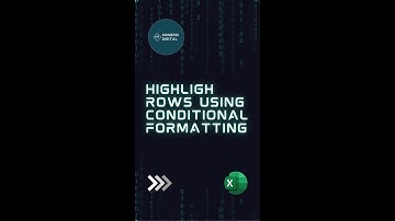 ការដាក់ពណ៌ Highlight Rows ដោយប្រើ Conditional Formatting | #excel #shorts