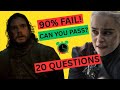 90% Fail This Brutal Game of Thrones Quiz (Can You Survive?)