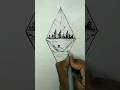 Easy Scenery Drawing😍❤️#shorts #shortsfeed #trending #drawing #viral #art #music