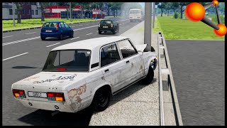 КРАШ-ТЕСТ ВОССТАНОВЛЕННОЙ МАШИНЫ! - BeamNg Drive