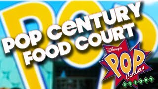 POP CENTURY - FOOD COURT TOUR - WALT DISNEY WORLD