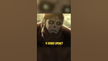 Why can only 3 titans speak among the 9 titans?