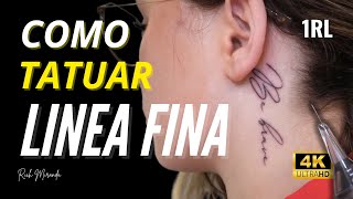 Como hacer TATUAJES de LINEA FINA en 2025 - Aprende a Tatuar ...