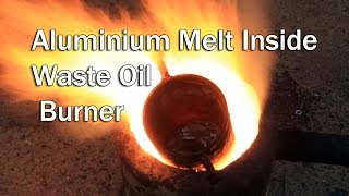 Making a metal melting furnace from DIY oil burner