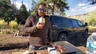 Cooking with Ed in the mountains   Breakfast sandwich while camping - Breakfast recipe