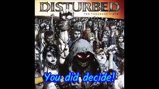 DISTURBED - GUARDED (Lyric Video)