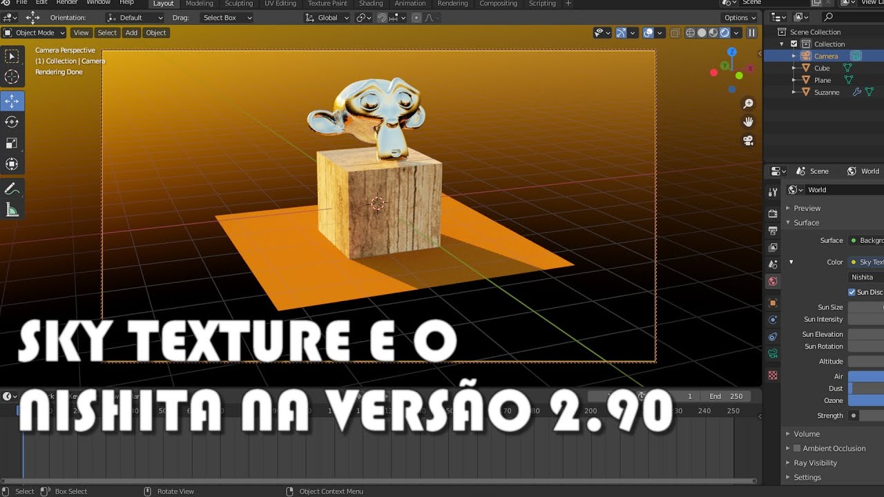 Blender 3D - SKY TEXTURE E O NISHITA NA VERSÃO 2.90