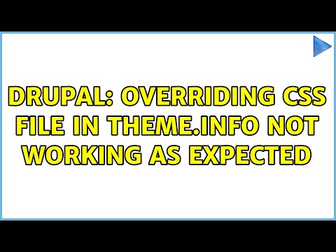 Drupal: Overriding css file in theme.info not working as expected (3 Solutions!!)