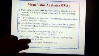 Mean-Value Analysis and Related Techniques Part-2
