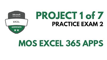 MOS Excel 365 Apps | Practice Exam 2: Project 1 of 7 [Filipino]
