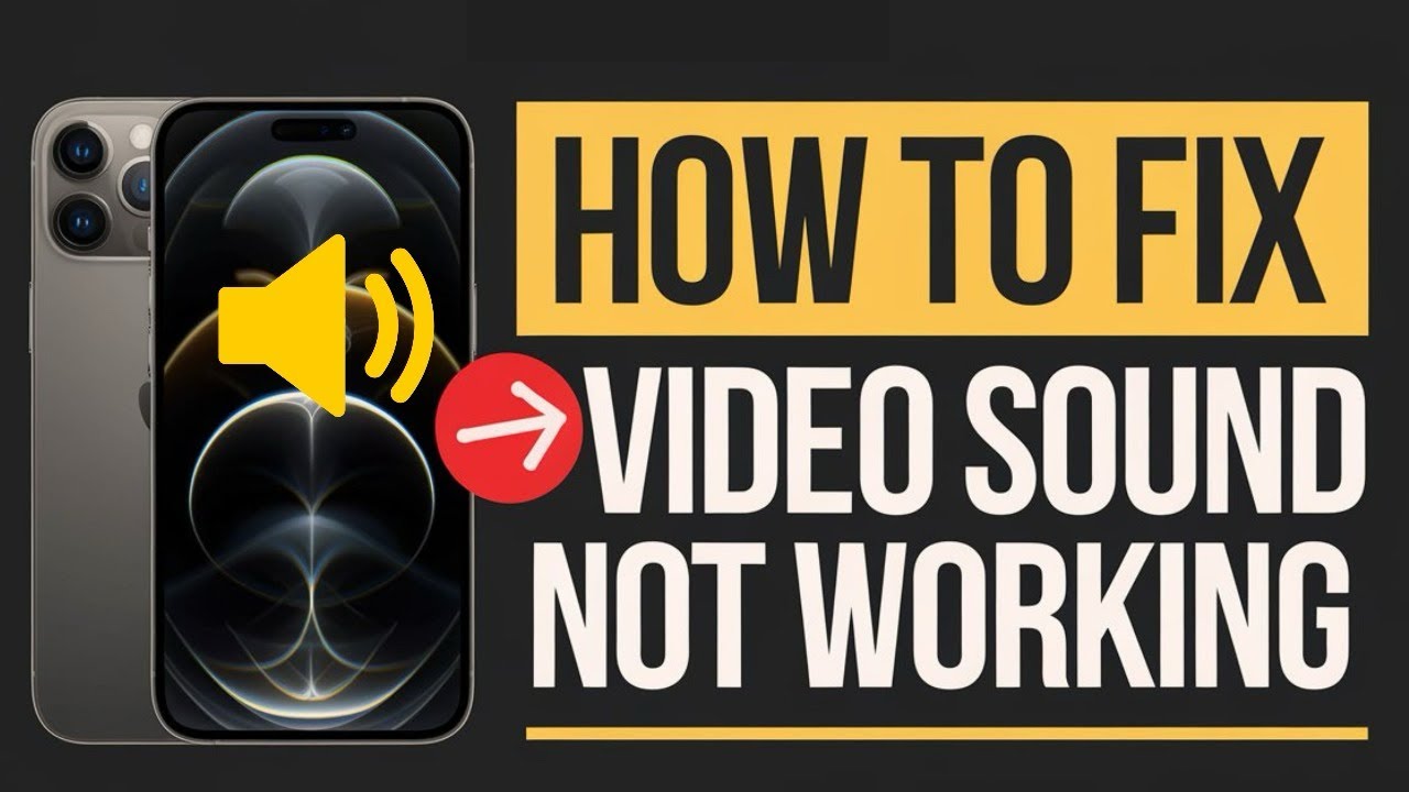 How To Fix Video's Sound Not Working in iPhone ! Fix Video Sound