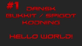 Hello World! | Episode 1 [Bukkit/Spigot Coding]