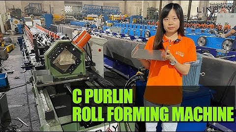 【Purlin】Linbay-C purlin roll forming machine with flying cut