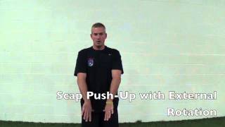 Scap Push Up with External Rotation