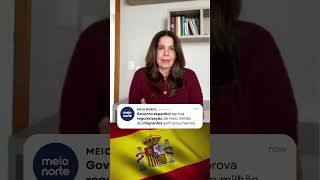 Governo espanhol aprova regularização de 500 mil imigrantes sem documentos #shorts