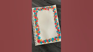 7 easy FRONT PAGE DESIGN|PROJECT WORK DESIGNS #shorts #design #page #youtube #bts #ideas #art #bgmi