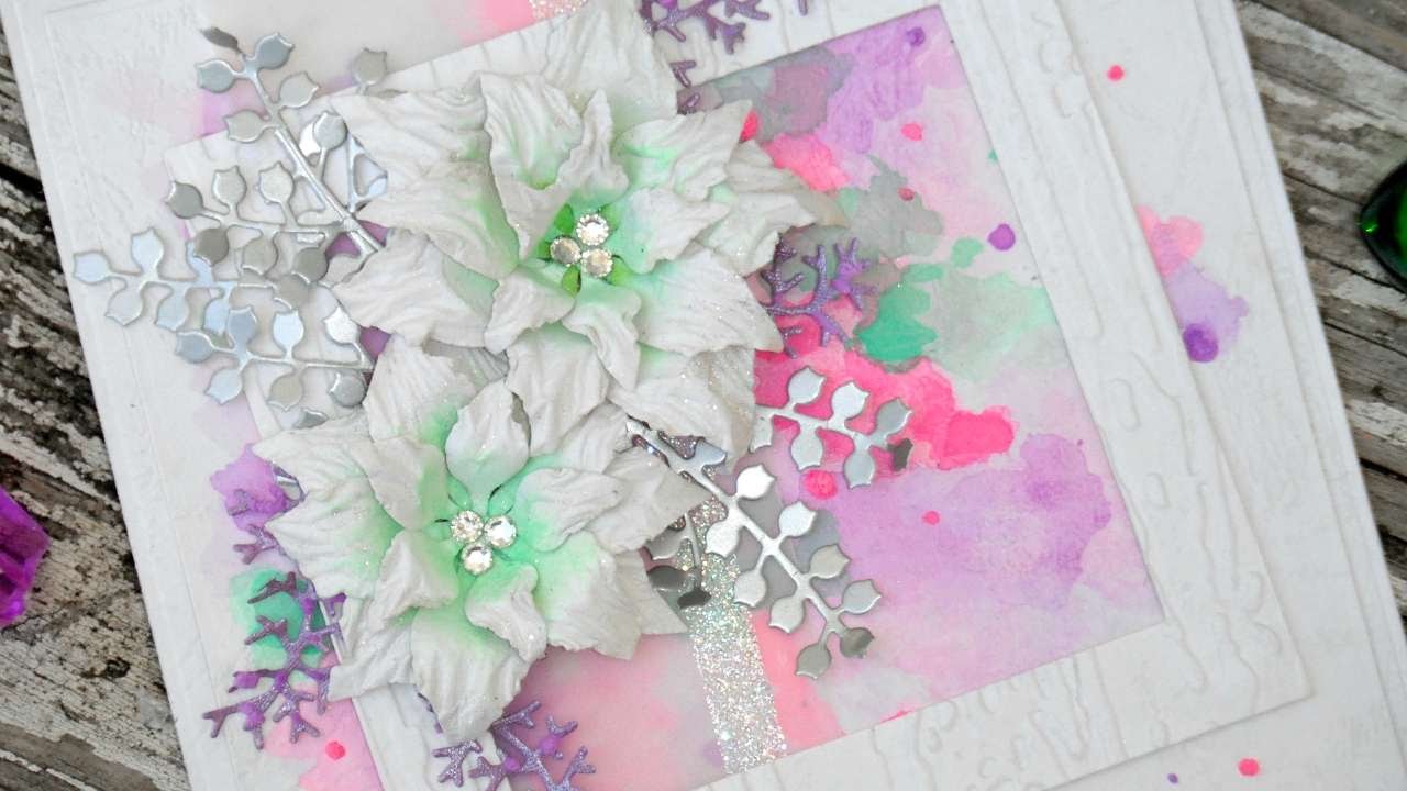 How To Unconventional & Girly *Neon Christmas Card* - DIY Crafts