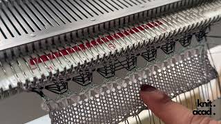 Machine Knitting - Easy tuck stitch pattern