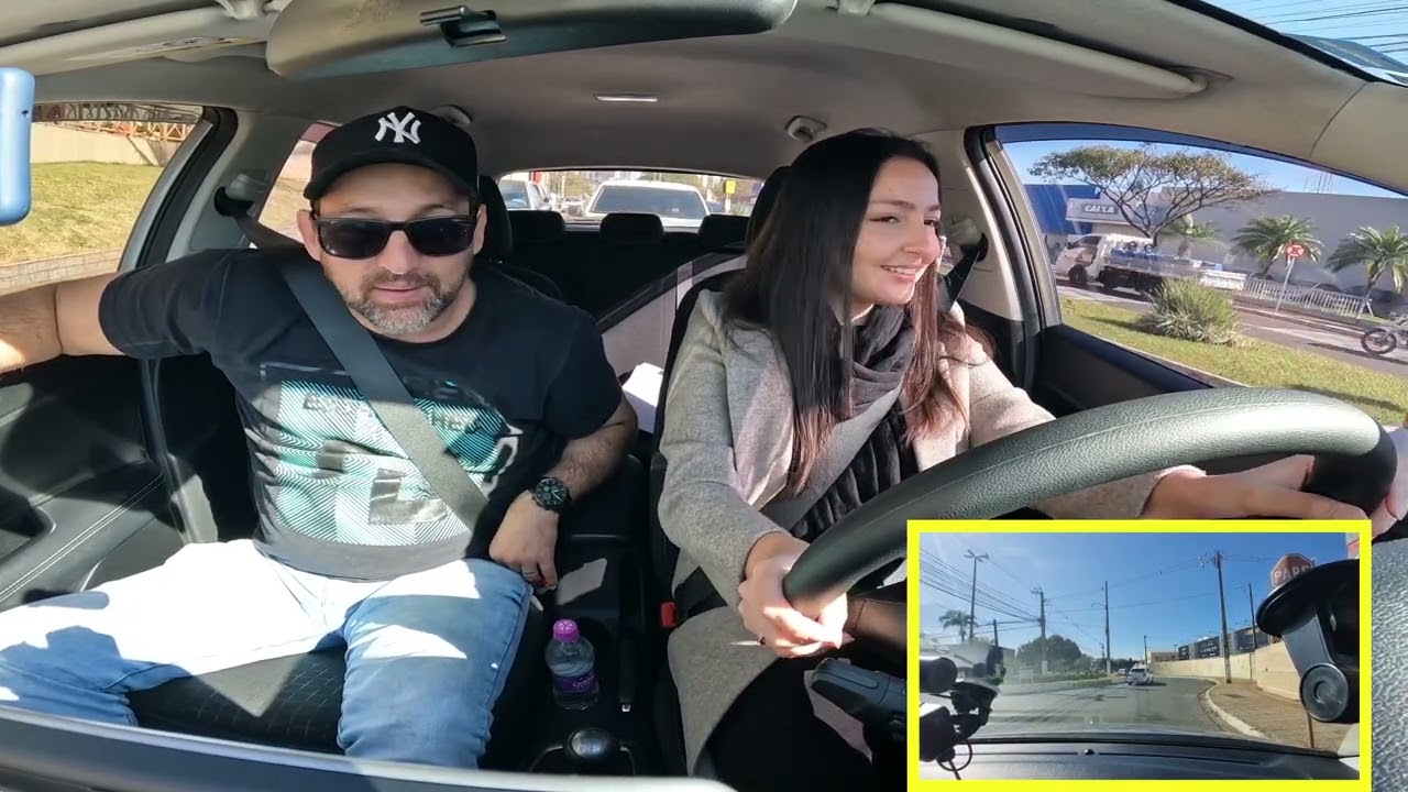 PRIMEIRA VEZ SAINDO DIRIGINDO DA AUTOESCOLA PARA O TRÂNSITO (GIOVANNA) 