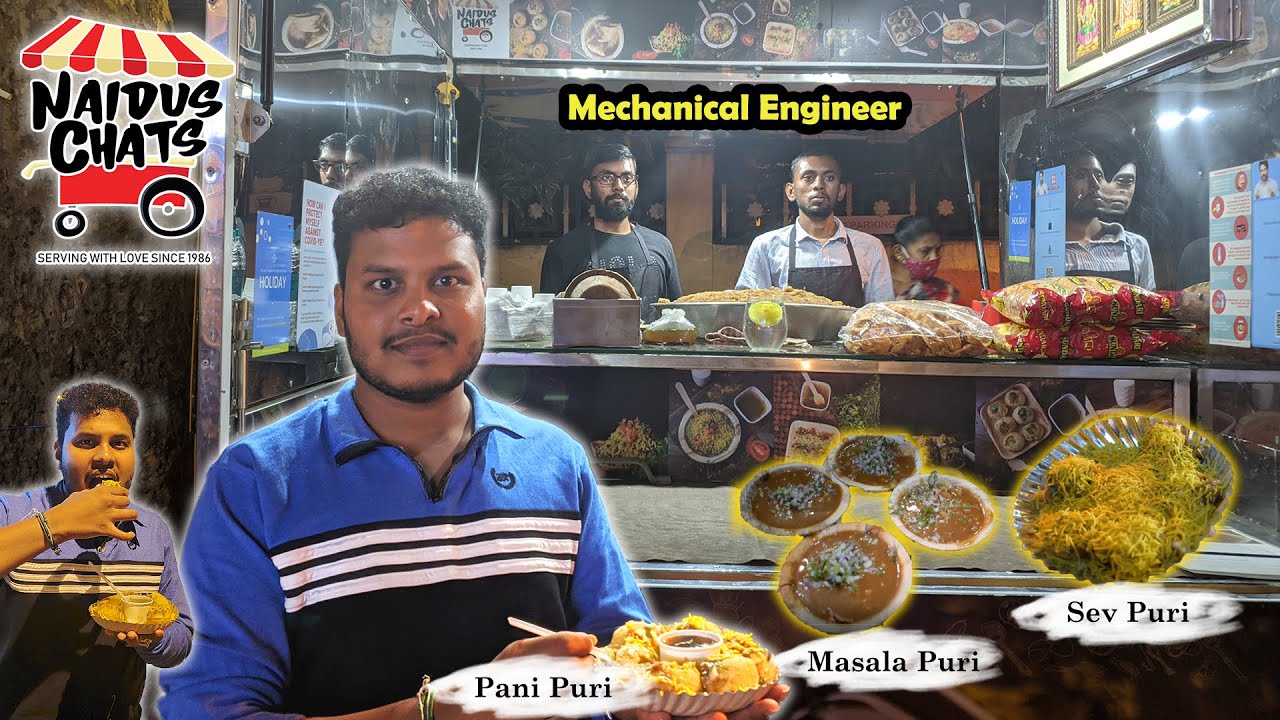 Masala Puri , Pani Puri at Naidus Chats by an Mechanical Engineer