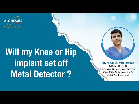 क्या मेरा घुटने या कूल्हे का इंप्लांट मेटल डिटेक्टर को सक्रिय कर देगा? #kneeimplant #kneepain