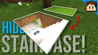 The 3 Wide HIDDEN Staircase! [Minecraft Bedrock 1.20] +Tutorial