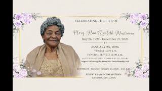 Celebration Of LIfe • Mary Ann Elizabeth Martineau