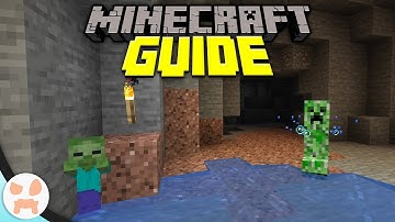 Your First Time Caving!  MINECRAFT SURVIVAL GUIDE part 3