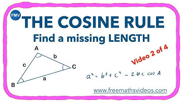 COSINE RULE 2 | Use the Cosine Rule to find an SIDE