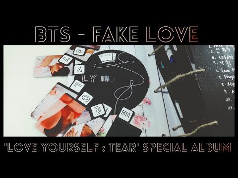Scrapbook Ideas _ BTS _ FAKE LOVE Theme _ " Love Yourself : Tear" Special Album