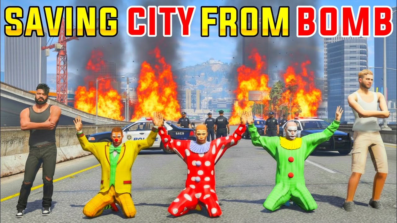 Franklin & Adam Saving Los Santos From Jokers In Gta 5 | Gta 5 In Telugu #238