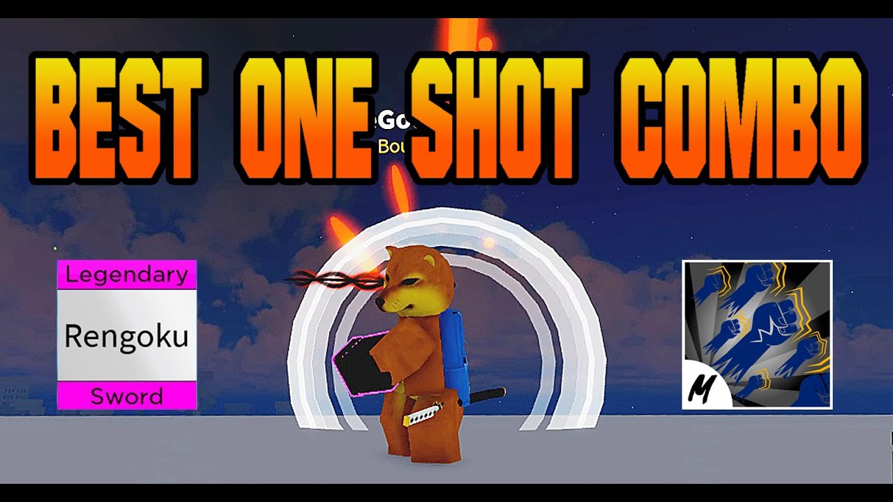 Best Rengoku One Shot Combo』Bounty Hunt l Roblox, Blox fruits update 16, 25M