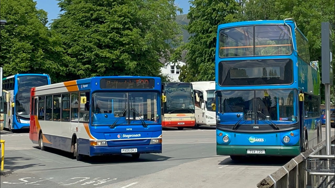 A few buses and coaches in Cumbria - YouTube