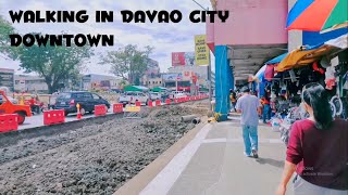 Walking Vlog In Davao City | Downtown | Road Construction