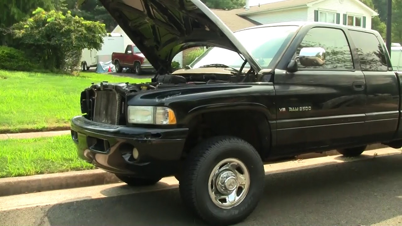 97 Dodge Ram 2500 Engine swap Finished - YouTube