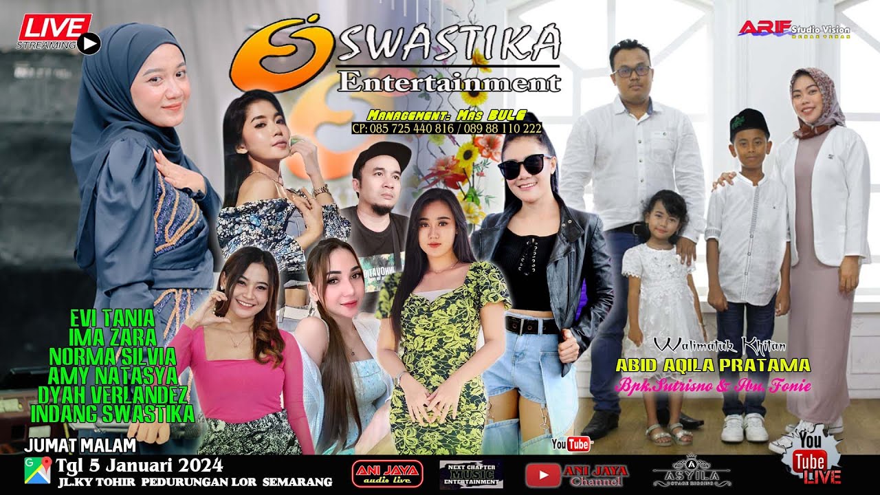 LIVE STREAMING SWASTIKA ENTERTAINMENT //ANIJAYA AUDIO LIVE\\ ARIF VISION