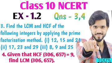 Class 10 math chapter 1 | Real number | Ncert exercise 1.2 solutions | Ncert ex 1.2 qns 3 and 4 |