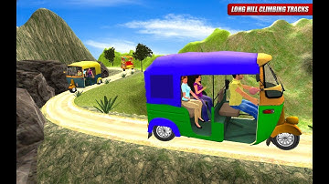 Tuk Tuk Auto Rickshaw Day and Night City Game || Tuk Tuk Auto Rickshaw game
