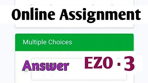NSOU BDP EZO 3 Online assignment answer