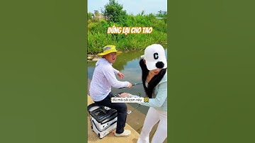 em cần thủ ra hồ dọa anh móm thủ đang câu và cái kết chạy mất dép  #fishing #cauca