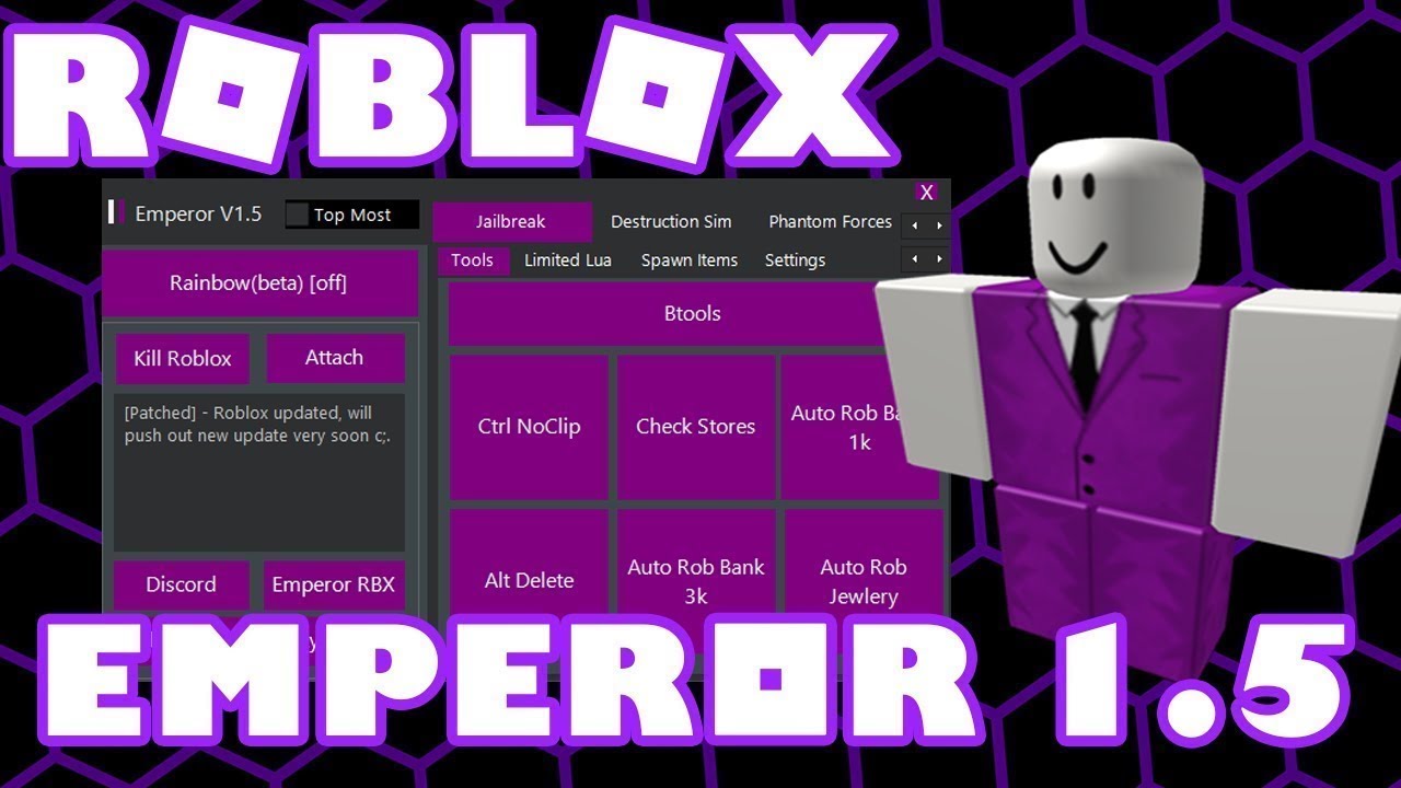 NEW HACK]emperor V1.5 | Roblox Jailbreak Hack | Noclip/Speed ... - 