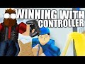 PLAYING ARSENAL WITH A CONTROLLER! im basically a console pro (Arsenal Roblox)