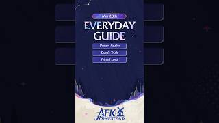 28th March Guide for #afkjourney | #dreamrealm #duratrials #primallord