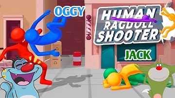 NOOB vs PRO vs HACKER | In Ragdoll Shooter |With Oggy And Jack | Dr. Octavius Gamer | ALL Levels
