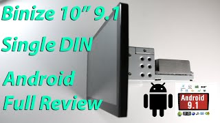 Binizie 10" 9.1 "SINGLE DIN" Android Full Review