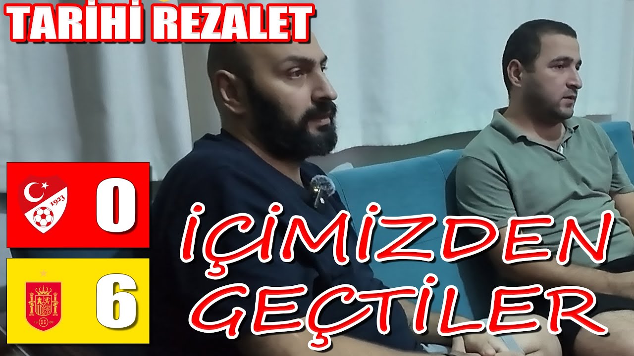 ADAMLAR İÇİMİZDEN GEÇTİ || TÜRKİYE 0 - 6 İSPANYA || FUTBOL TEPKİ